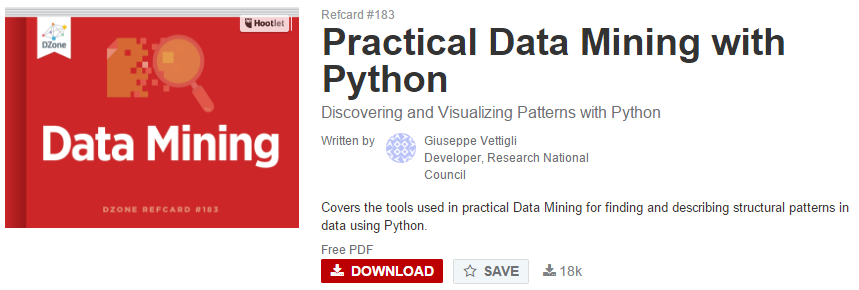 dzone_refcard_python_data_mining