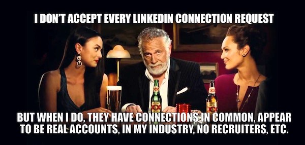 linkedin connection request standards